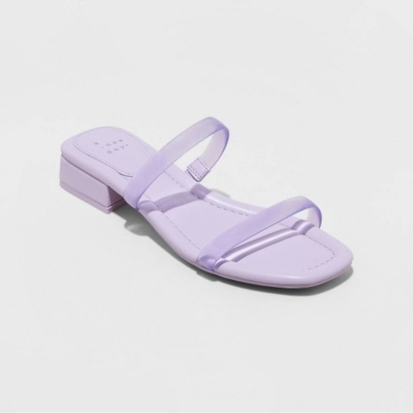 a new day Shoes - NWT A New Day Lavender Annie Memory Foam Slide Sandals Size 8.5